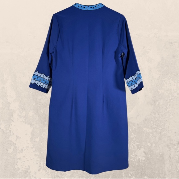 Niza Retro style navy blue sequin beaded cocktail dress size 12 - Picture 2 of 6